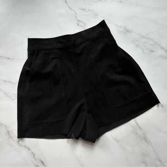 Wilfred Pants - Aritzia Wilfred Black Boissier High Waisted Shorts